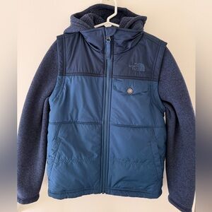 The North Face Navy and Blue Hooded Jacket